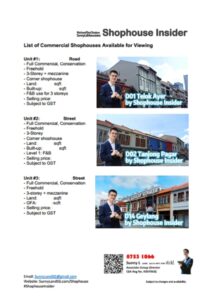 Shophouse Insider List